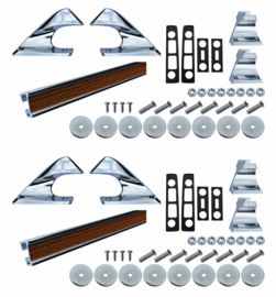 Multi-Fit Complete Factory Syle Aluminum Long Bed Bed Rail Kit