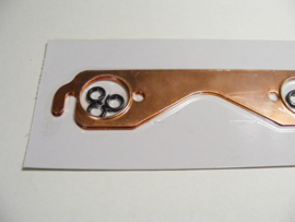 Copper seal Exhaust Gasket. Rpund Port  1.63"