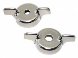 Radio flipper Knobs  1955-59  Chrome plastic