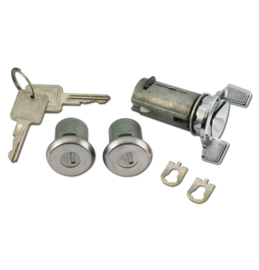 2 Door Locks & Ignition Cylinder - Matching Set  1973-78