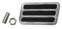 Brake Pedal, Polished Aluminum,