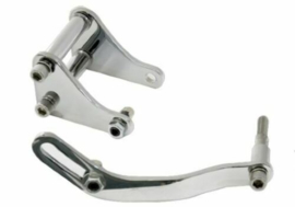 Small Block Chevy Saginaw Power Steering Pump Bracket Chrome