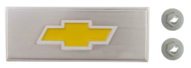 Center Console Emblem,  With Yellow Bowtie  1973-80