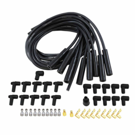9.5 mm Ignition Straight Boot Spark Plug Wires,  Black