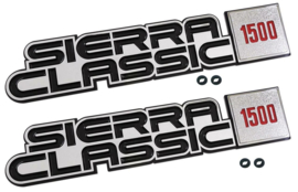 Fender Emblem -- SIERRA CLASSIC 1500 -- 1981-87  GMC Truck