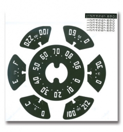 Gauge Decal Kit-90 mph  1952-53