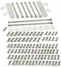 Bed Bolt Kit  Longbed  85-7/8.  Polished Stainles Steel. 1947-50