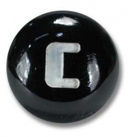Choke knop met kabel.  1954-55  Zwarte knop