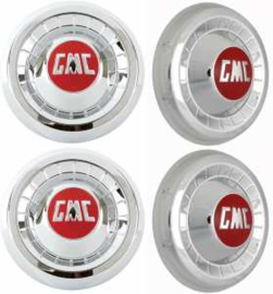 Chrome "GMC" Hub Caps   1955-59   GMC