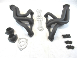 Small Block Chevy 350 383 Street Rod Mid Length Headers Black