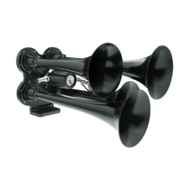 4 Trumpet Mini Train Horn-Black