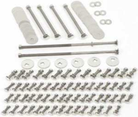 Polished Stainless Steel Bed Bolt Kit  1951-53