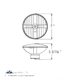7" Harley Moto Crystal Clear Headlight