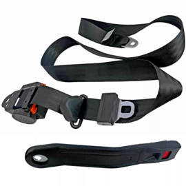 Seat Belt Retractable 3 Point  Black