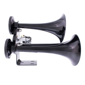 Black 3 Trumpets Train Horn