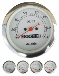 5" Gauge  Metric set with mechanical speedo meter