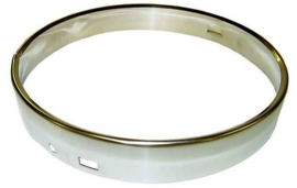 Polished Stainless Steel Sealed Beam Headlight Retainer Ring  1955-57