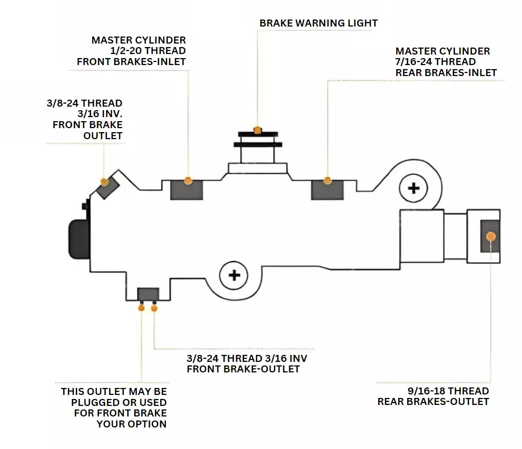 Aluminum Disc/Drum Brake Portioning Valve - Chrome -