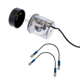 LED Flasher With Reverse Polarity Base / extension wires