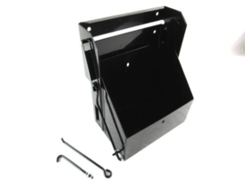 Battery Box, Drop Down. Stainless  -- Black Finned  --