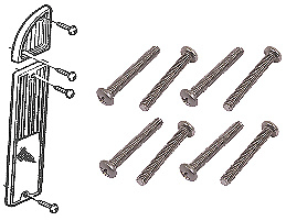Tail Light and Back Up Light  Lens To Bedside Screw Kit  1967-72