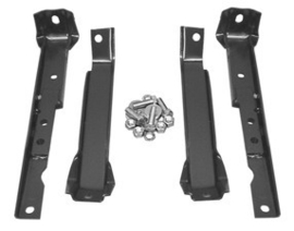 Short bed 4 wheel drive Rear bumper bracket kit, with leaf springs