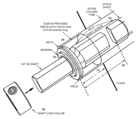 Steering Column Saver Kit  without u-joint