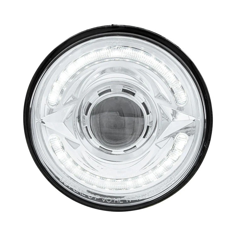 Ultralit - LED 5-3/4" Round - Headlight With 60 LED Dual Color