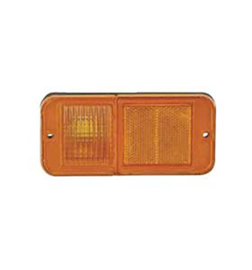 Front Side Marker Lamp,  Amber Lens   1968-72