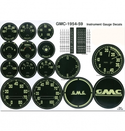 Gauge Decal Kit-GMC  1954-59