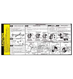 1985-86 Chevy S10 / Jimmy Jack Instruction Decal