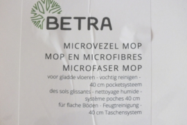 Betra microvezel mop met pockets (42CM) - 2 stuks