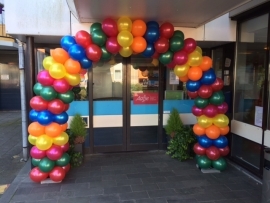 Ballonnenboog enkeldeurs.