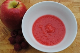 Appel-framboos puree