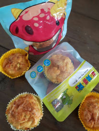 Groente muffins met wortel en courgette