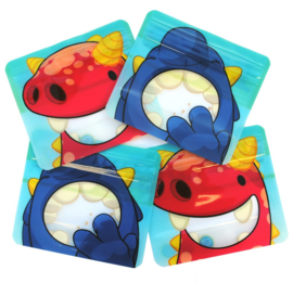 Nom Nom Kids set van 4 snackzakjes