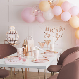 Blanco vrijgezellenfeest Team Bride invulboek Pink Blush