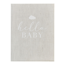 Baby invulboek linnen (Engelstalig)