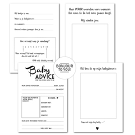 Babyshower gastenboek (met vragen)