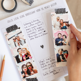 Gastenboek Ballon Photobooth zonder vragen (met jullie namen & datum)
