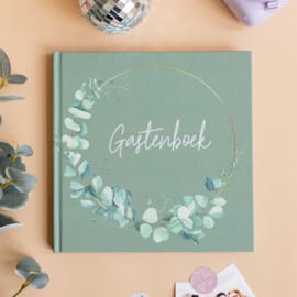 Gastenboek Floral Krans (met vragen & foto's)