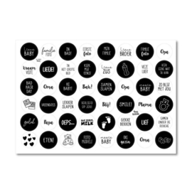 A4 Stickervel invulboek - Thema Baby