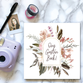 SALE Gastenboek Bouquet (met vragen & foto's)