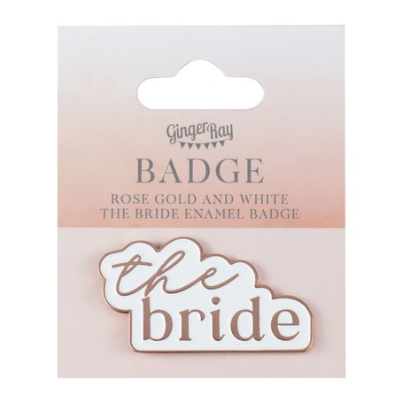Vrijgezellenfeest speld broche badge The Bride