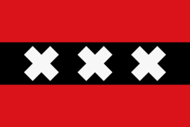 Amsterdamse vlag 90x150 cm