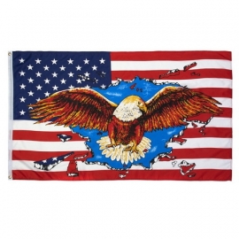 Vlag Amerika met Adelaar