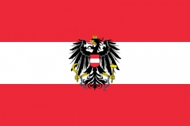 Vlag Oostenrijk met Embleem