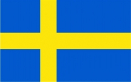 Zweden grote vlag XXXL 150 x 250 cm