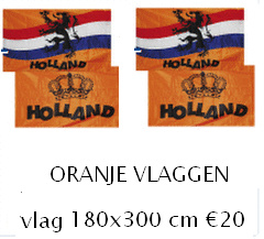 Grote koningsdag vlag oranje