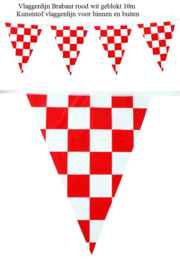 Vlaggenlijn Brabant rood wit